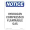 Signmission OSHA Notice Sign, 14" H, 10" W, Rigid Plastic, Hydrogen Compressed Flammable Gas Sign, Portrait OS-NS-P-1014-V-13566 - alternate 1